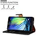 Custodia Compatibile Con Samsung Galaxy A7 2015 In Nero Grafite - Coperchio Protettiva Con Chiusura Magnetica, Funzione Stand E Tasca Per Le Carte - Foto miniatura 7