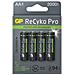 1x4 GP ReCyko Pro NiMH FOTO Bat. AA / Mignon 2000mAh Pro, NEW - Foto miniatura 1
