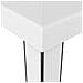 Gazebo con Tetto Doppio e Stringa di Luci LED 3x3 m Bianco - Foto miniatura 4