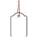 Strung marking tags 25x38mm with red string 1000 pcs. , Bianco, Contents / pack - 1000 pcs, 25 x 38 mm, string red - Foto miniatura 2