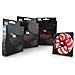 NX140, Ventilatore, Computer case, 14 cm, Nero, Rosso, 2,76W, 140 x 25 x 140 mm - Foto miniatura 1