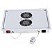 Fan unit 220V / 30W 2fans thermostat, Grigio, 230V / 30W - Foto miniatura 1