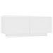 Comodino Bianco 100x35x40 cm in Legno Multistrato - Foto miniatura 2