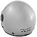 Jet Casco Scooter Moto Certificato Ece2205 Parasole Lunga Visiera Argento S - Foto miniatura 9