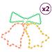 Figure Natalizie Campane Con 72 Led 2 Pz 50x56 Cm - Foto miniatura 2