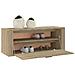 Scarpiera A Muro Rovere Sonoma 100x35x38cm In Legno Multistrato - Foto miniatura 6