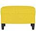 Poggiapiedi Giallo Chiaro 60x50x41 Cm In Tessuto - Foto miniatura 3