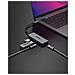 Hub da USB-C a 2x USB-A + 2x USB-C Colore Grigio - Foto miniatura 4