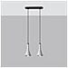 Sollux Lighting Lampada A Sospensione Rea 2 In Cemento Sl.1224 - Moderno Lampade A Sospensione Grigio 113x34x12 Cm - Foto miniatura 2