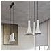 Sollux Lighting Lampada A Sospensione Rea 2 In Cemento Sl.1224 - Moderno Lampade A Sospensione Grigio 113x34x12 Cm - Foto miniatura 7
