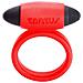 Anello Fallico Vibraring Tantus Nero /rosso - Foto miniatura 1