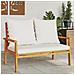 Panca Divano Da Giardino 120 Cm Cuscini Legno Massello Acacia - Foto miniatura 1