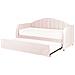 Letto Estraibile Velluto Eyburie 90 X 200 Cm Rosa Pastello - Foto miniatura 5
