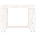 Tavolino Da Giardino Bianco 40x38x28,5 Cm Legno Massello Pino - Foto miniatura 3