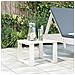 Tavolino Da Giardino Bianco 40x38x28,5 Cm Legno Massello Pino - Foto miniatura 1