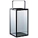 Lanterna Almonte - Nero - Vetro - 15x15x30 Cm - Foto miniatura 3