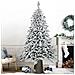 Albero Di Natale Macao Innevato 210 Cm Base Resina Tronco 2037 Rami Foltissimo - Foto miniatura 1
