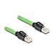 Cavo di rete RJ45 Cat. 6A maschio-maschio SF /UTP adatto per catene portacavi PUR (TPU) 5 m verde - Foto miniatura 1