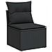 Set Divani Da Giardino Con Cuscini 7pz Nero Polyrattan - Foto miniatura 3