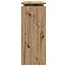Tavolo Consolle Rovere Artigianale 80x30x80 Cm In Truciolato - Foto miniatura 3