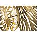 Decorazione In Metallo 3d Foglia 21 - Oro - Metallo - 115x5x64 Cm - Foto miniatura 6