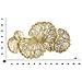 Decorazione In Metallo 3d Foglia 21 - Oro - Metallo - 115x5x64 Cm - Foto miniatura 8
