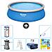 Piscina Fuori Terra - In Giro - 457x122 Cm - Blu - Include Accessori Coordinati Cb28 - Foto miniatura 1