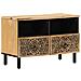 Lusso Casadino -  Mobile Porta Tv 70x33x46 Cm In Legno Massello Di Mango - Foto miniatura 1
