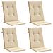 Lusso Casadino -  Cuscini Per Sedie 4 Pz Beige 120x50x3 Cm In Tessuto - Foto miniatura 2