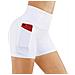 Pantaloncini A Compressione - Perfetti Per Yoga E Fitness White S - Foto miniatura 1