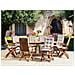 Set Da Pranzo Da Giardino 8 Posti Maui Premium Legno D \'acacia Tortora - Foto miniatura 1