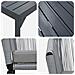 Set da pranzo da giardino 10 pezzi con cuscini grigi in polyrattan,  Tavolo da giardino allungabile anthracite (140-210)x90x73 cm in acciaio - Foto miniatura 9