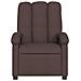 Poltrona Massaggio Reclinabile Elettrica Marrone Scuro Tessuto - Foto miniatura 9