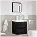 Mobiletto da bagno - Rovere Nero Legno ingegnerizzato Standard - Foto miniatura 4