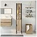 Cabinet da bagno  Rovere Sonoma 33x33x185,5 cm Legno ingegnerizzato - Foto miniatura 4