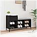 Mobile per scarpe con cassetto Rovere nero 102 x 36 x 60 cm - Foto miniatura 4