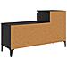 Mobile per scarpe con cassetto Rovere nero 102 x 36 x 60 cm - Foto miniatura 8