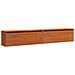 Armadi da Parete con porta 2 pcs Cera marrone 100 x 30 x 35 cm - Foto miniatura 1