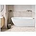 Vasca Da Bagno Angolare Parnaiba Lato Sinistro 170 X 80 Cm Bianco - Foto miniatura 1
