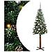 Albero di Natale snodato con 150 LED con supporto Verde 150 cm - Foto miniatura 1