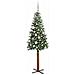 Albero di Natale snodato con 150 LED con supporto Verde 150 cm - Foto miniatura 2