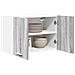 Armadio pensile Riga Grigio Sonoma e Bianco 60 x 31 x 40 cm - Foto miniatura 3