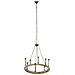 Lampada Da Soffitto In Legno E Metallo Con Finitura Invecchiata - Foto miniatura 1
