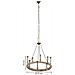 Lampada Da Soffitto In Legno E Metallo Con Finitura Invecchiata - Foto miniatura 3