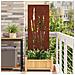 Schermo per privacy in giardino Floreale Ruggine 50 x 140 cm - Foto miniatura 2
