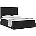 Letto con contenitore e materasso Nero 140 x 190 cm Velluto - Foto miniatura 3