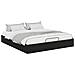 Letto ottomano Rovere Nero 193 x 120 x 25 cm Truciolare - Foto miniatura 1