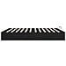 Letto ottomano Rovere Nero 193 x 120 x 25 cm Truciolare - Foto miniatura 6