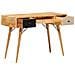 Scrivania Marrone 110 x 55 x 76 cm Legno di mango massello - Foto miniatura 2