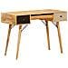 Scrivania Marrone 110 x 55 x 76 cm Legno di mango massello - Foto miniatura 4